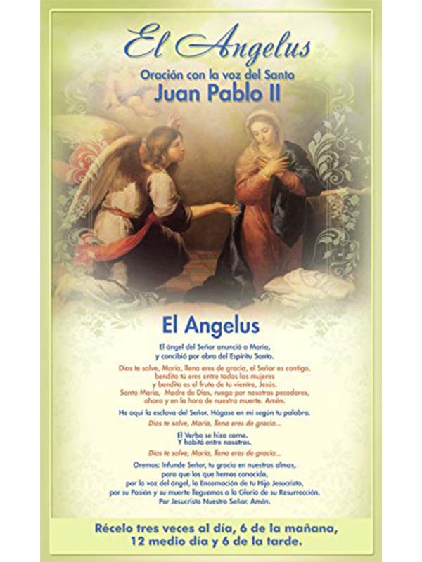 Reloj Santo Papa Juan Pablo ll Con Voz Original Del Papa Diciendo El Angelus