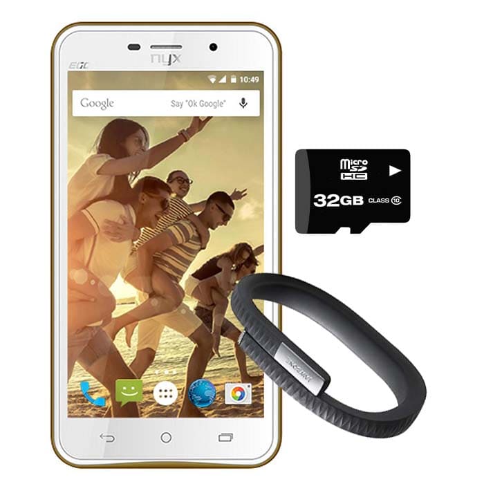 Celular Nyx Mobile Ego 4gb Dorado - Kit