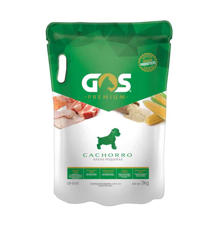 Gos Premium Cachorro Razas Pequeñas 3 Kg