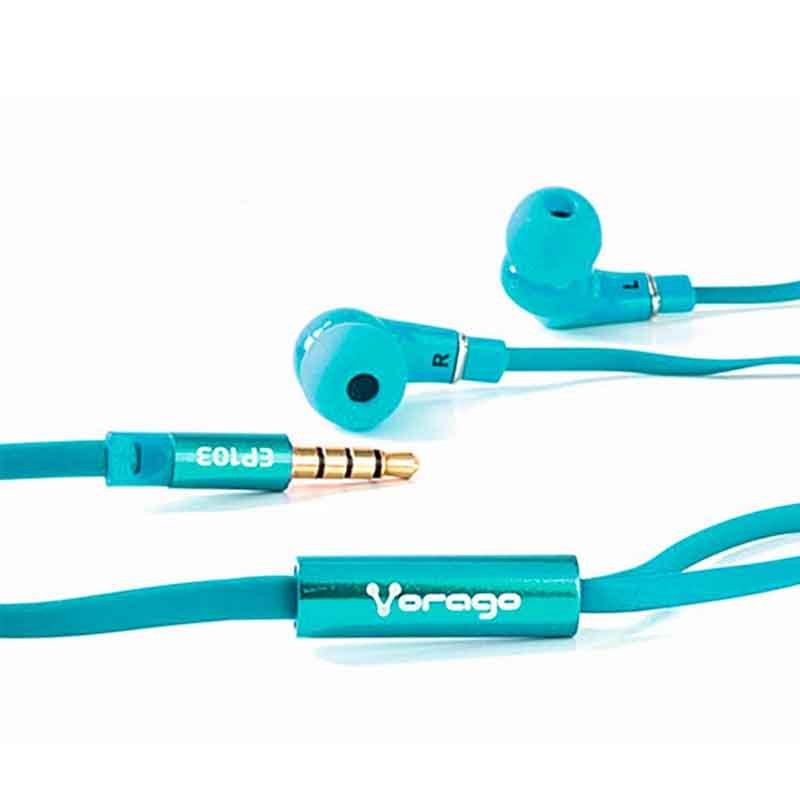 Audifonos Vorago Earphones 103 3.5mm Ep-103 Azul 
