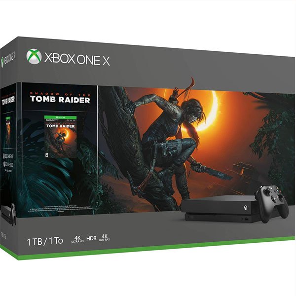 Consola Xbox One X de 1TB con juego Shadow of the Tomb Raider