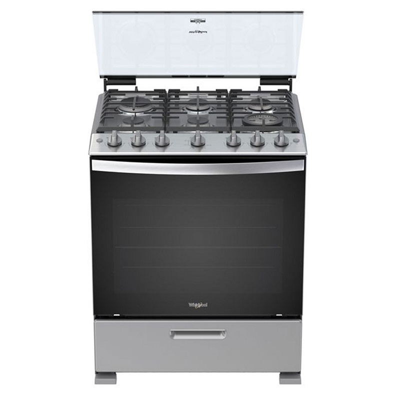 Estufa Whirlpool WFR5000D 30 Pulgadas Acero Gris Capelo de Cristal