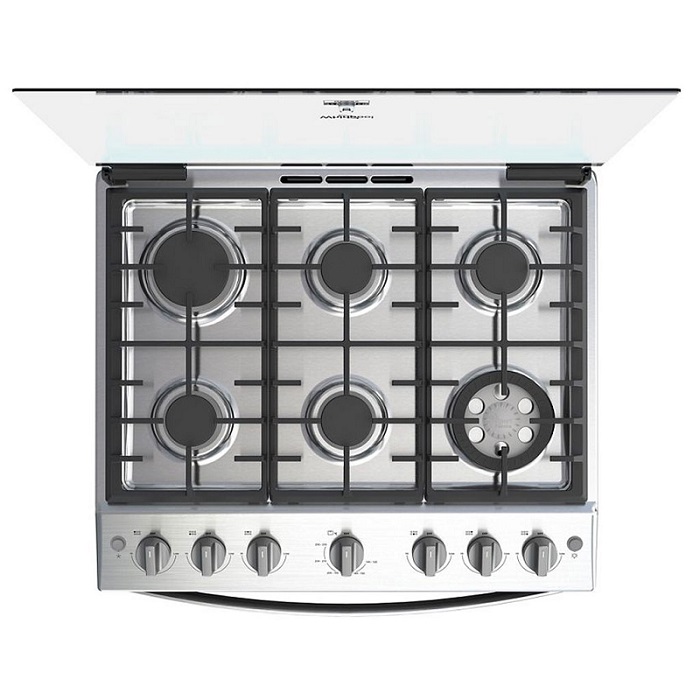 Estufa Whirlpool WFR5000D 30 Pulgadas Acero Gris Capelo de Cristal