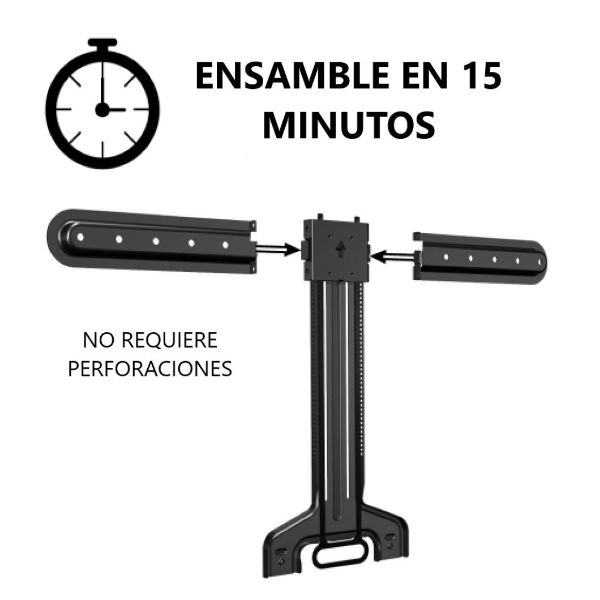 Soporte de barra de sonido Sanus WSSBM1-B2 diseñado para Sonos Beam 