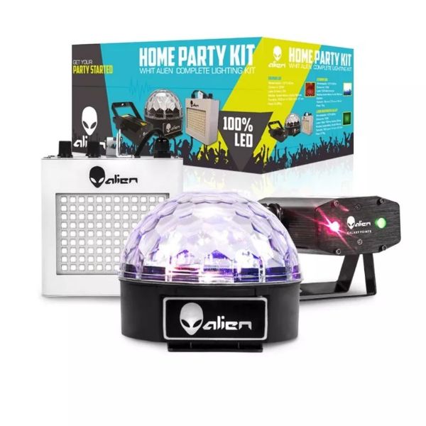 Kit ALIEN PRO KIT HOME PARTY Laser Multipuntos, Estrobo y Erizo