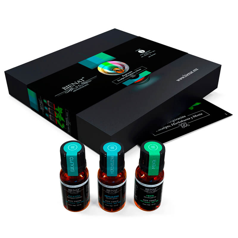 Kit de 3 Aceites Esenciales Respiración Bienat Aromaterapia
