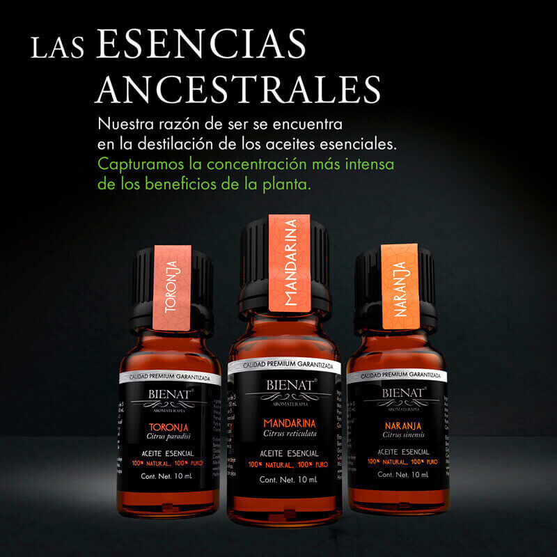 Kit de 3 Aceites Esenciales Activación Bienat Aromaterapia
