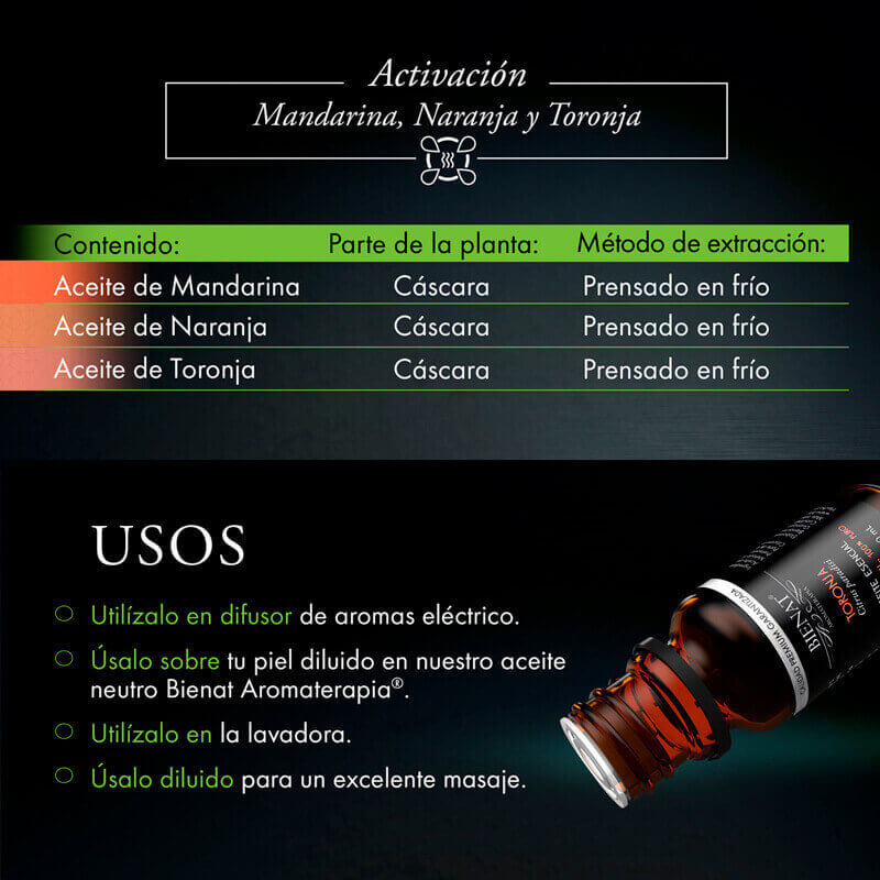 Kit de 3 Aceites Esenciales Activación Bienat Aromaterapia