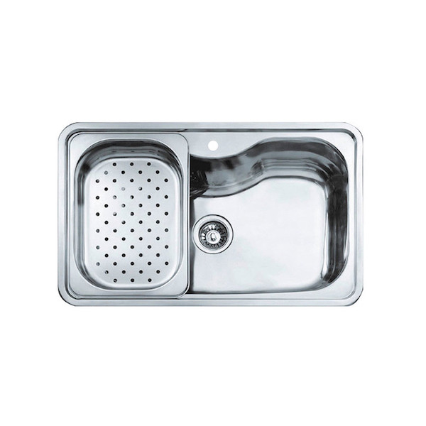 Tarja Fregadero Empotrable Sencilla Bahia 1C 80 Cm Acero Inoxidable
