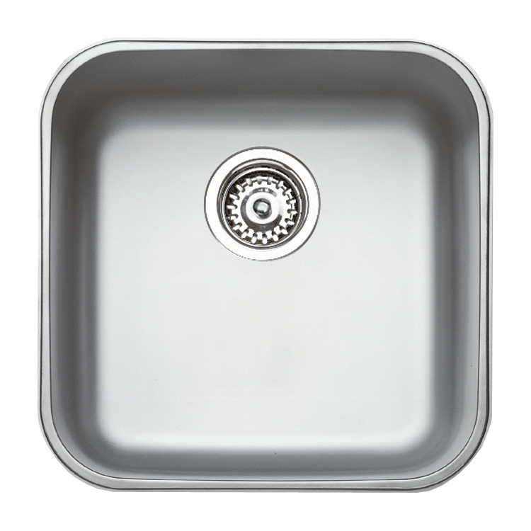 Tarja Fregadero Submontar Sencilla BE 40.40.25 43 cm Acero Inoxidable