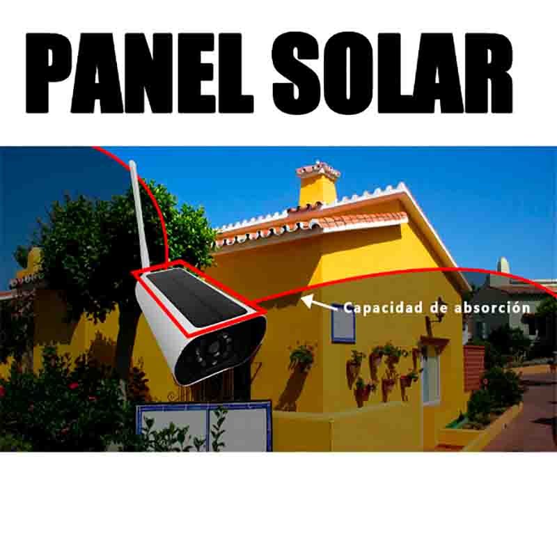 Cámara Wifi 1080p Panel Solar Bateria Micro Sd Conexion 4g
