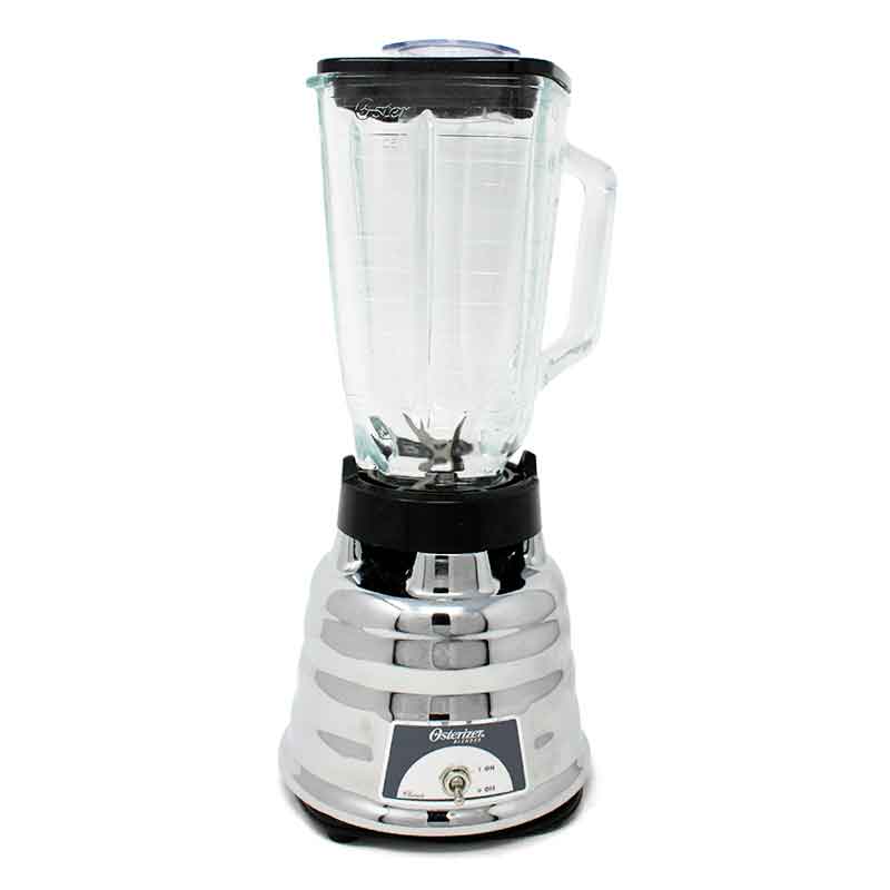 Licuadora Metálica 1 Velocidad con Vaso de Vidrio Oster 450-10