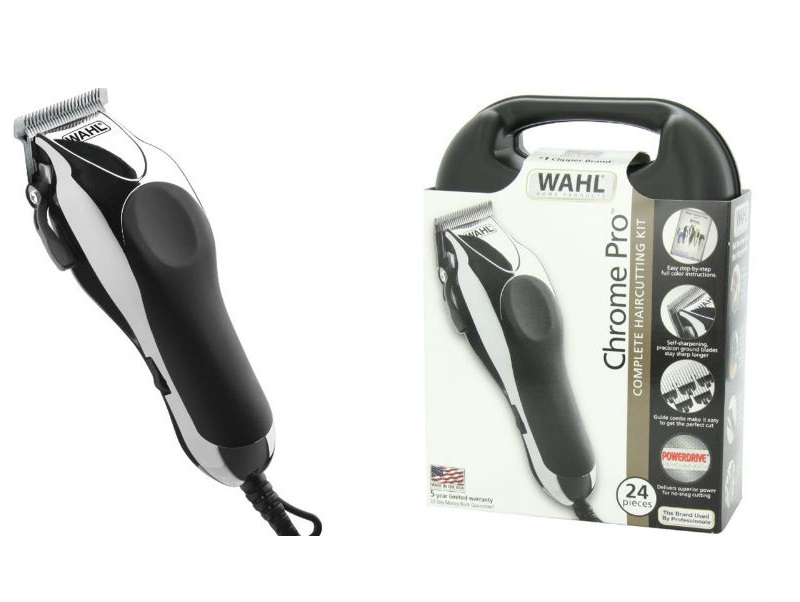 Wahl 79524-5201 Chrome Pro 25 Piece Complete Haircutting Kit