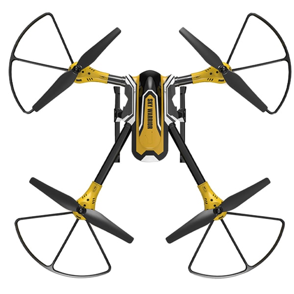 Drone Sky Warrior con Control, Wifi, Camara y App - Zeta - Amarillo