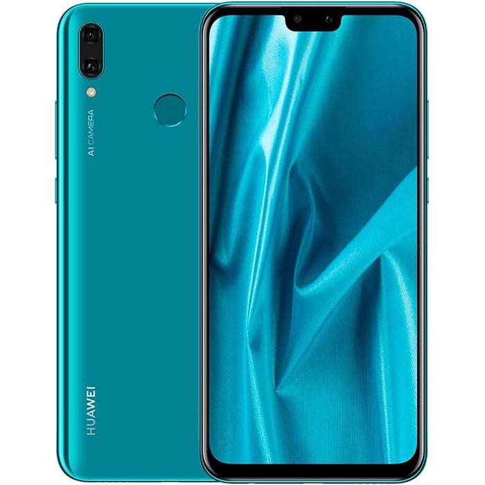 Celular HUAWEI Y9 2019 6.5" 4GB/64GB Dual Sim Azul + Pulsera + microSD 32GB