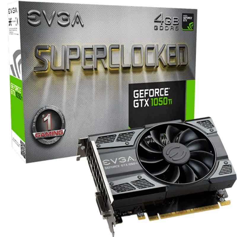 Tarjeta de Video EVGA Geforce GTX 1050 TI Sc Gaming 4GB GDDR5 04G-P4-6253-KR 