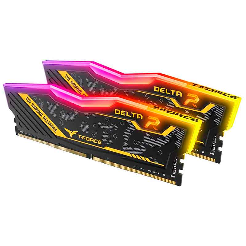 Memoria RAM DDR4 16GB 2933MHz TEAMGROUP T-Force Delta TUF Gaming Alliance RGB 2X8GB TF9D416G2933HC16 