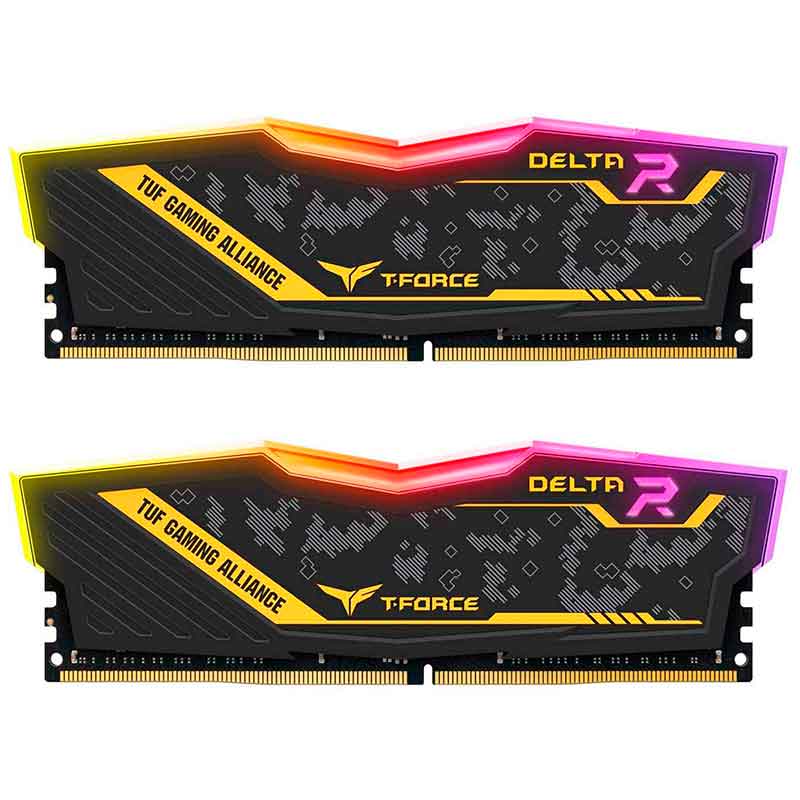 Memoria RAM DDR4 16GB 2933MHz TEAMGROUP T-Force Delta TUF Gaming Alliance RGB 2X8GB TF9D416G2933HC16 