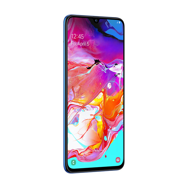 Celular SAMSUNG LTE SM-A705MN GALAXY A70 Color AZUL Telcel Y LLÉVATE UNAS BOCINAS TECHZONE INALÁMBRICAS 