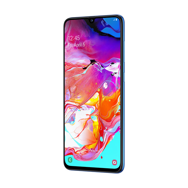Celular SAMSUNG LTE SM-A705MN GALAXY A70 Color AZUL Telcel Y LLÉVATE UNAS BOCINAS TECHZONE INALÁMBRICAS 