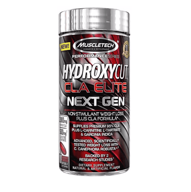 Quemador de grasa Hydroxycut Cla Elite con 100 cápsulas