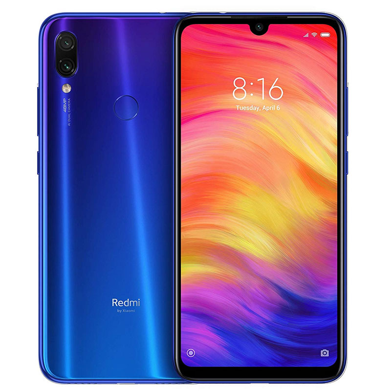 Celular Xiaomi Redmi Note 7 128Gb Ram 4Gb Dual Sim Hibrido Azul