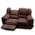 Sala Aria Sofa y Love con 1 reclinable, suede chocolate Muebles Rojef // ENTREGA A CDMX Y ZONA METROPOLITANA.