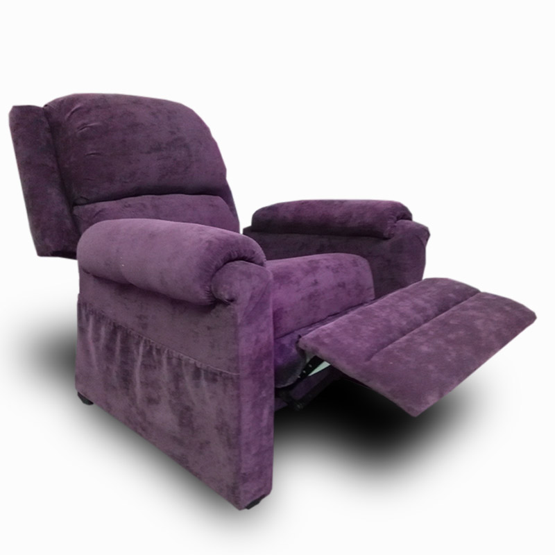 Reclinable Astro Velvet Morado Muebles Rojef // ENTREGA A CDMX Y ZONA METROPOLITANA.