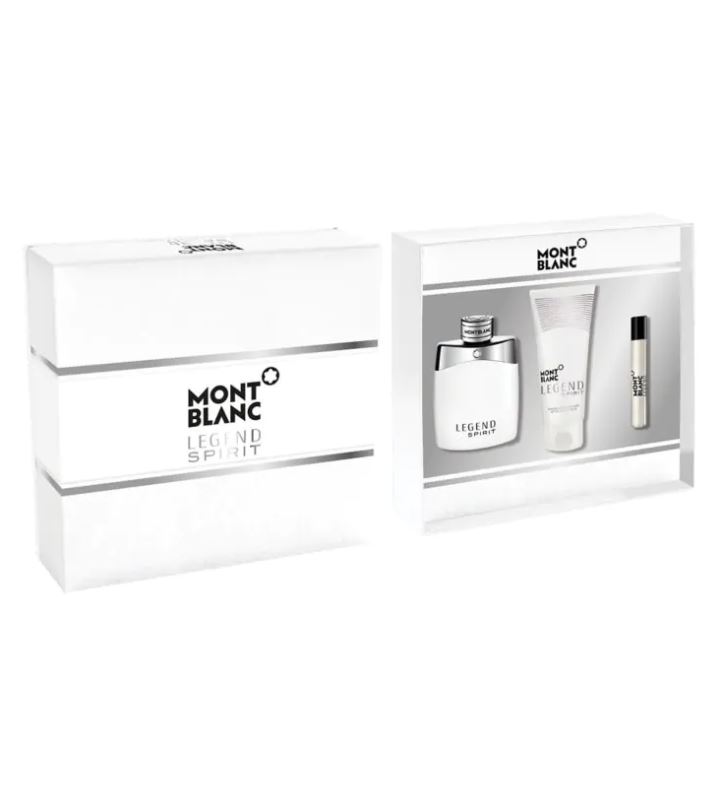 MONTBLANC ESTUCHE LEGEND SPIRIT FORMEN 3 PIEZAS EAU DE TOILETTE 100ML EAU DE TOILETTE 75ML BALSAMO PARA DESPUES DE AFEITAR 100ML