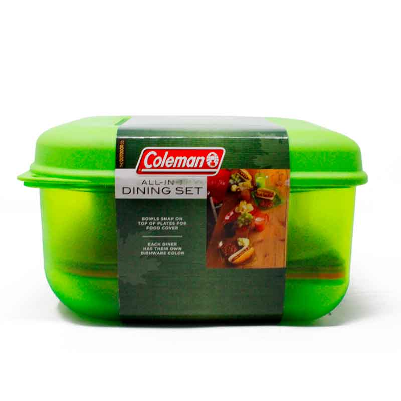 Kit de Cocina Todo en 1 Set de Piezas de Platos y Vasos Para Campismo en Caja Coleman  2000003272.