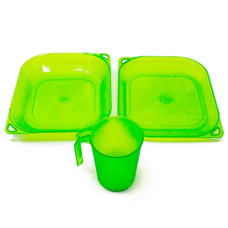 Kit de Cocina Todo en 1 Set de Piezas de Platos y Vasos Para Campismo en Caja Coleman  2000003272.