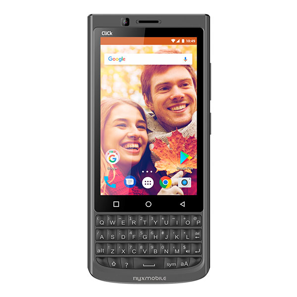 Celular NYX MOBILE LTE CLICK Color GRIS OBSCURO Telcel