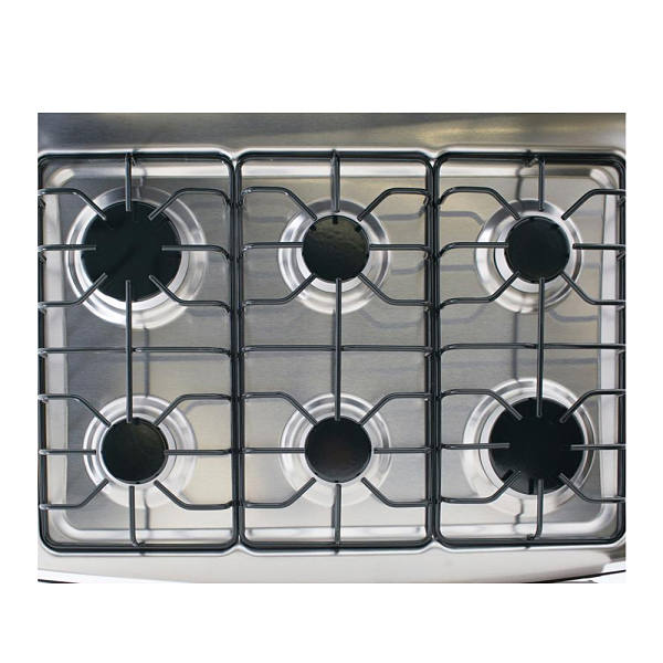 Estufa de Piso Acros 30" 6 quemadores color negro modelo AF5333B