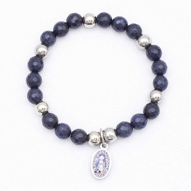 Pulsera acero gala azul