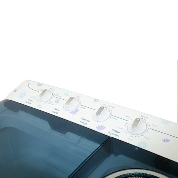 Lavadora 2 tinas Acros 16 Kg   Color Blanco con vistas azules modelo ALD1625AF