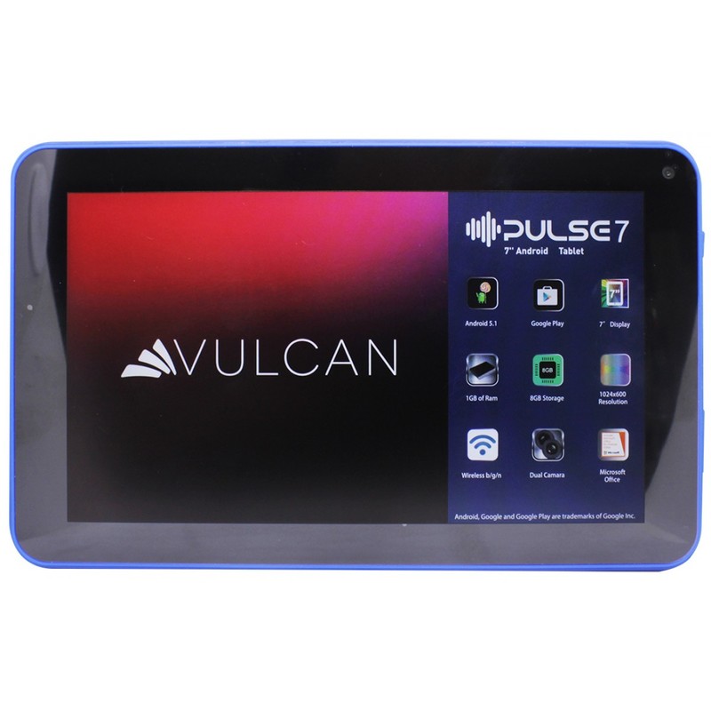 Tablet Vulcan Pulse 7 8Gb 1Gb Ram Quad Core + KIT - Azul