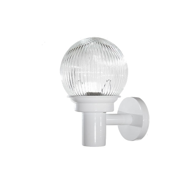 LÃ¡mpara Pared Arbotante Acero Blanco Transparente Maxxi