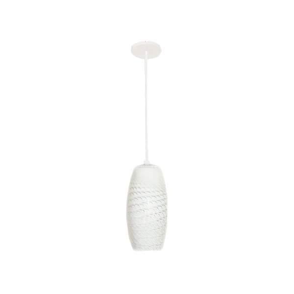 Candil Lámpara Vidrio Mate Diseño Textura Interior Maxxi