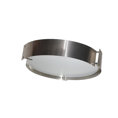 Lámpara Plafón Vidrio Esmerilado Aluminio 43cm Maxxi