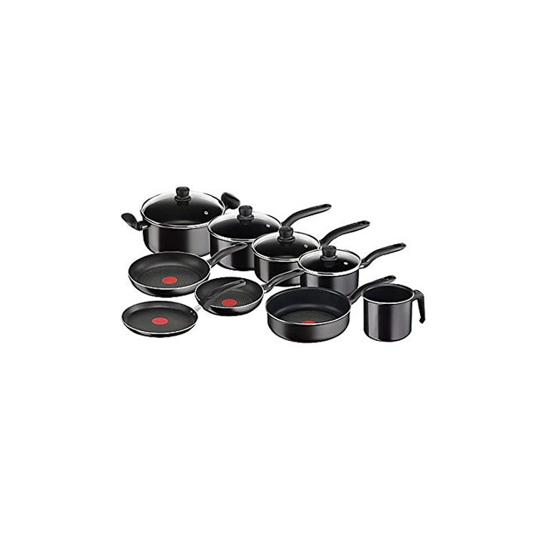 Batería De Cocina T-Fal Hard Titanium 11 Piezas Cst - 512305