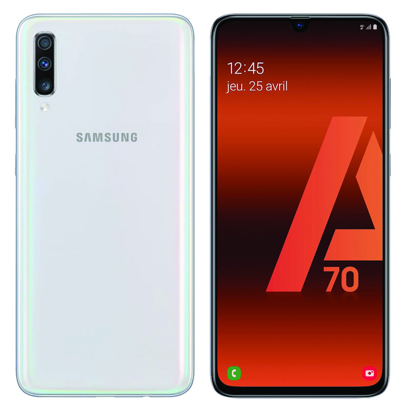 Samsung Galaxy A70 2019 128gb 6gb Ram 32+32mpx 6.7 Dual Sim Blanco