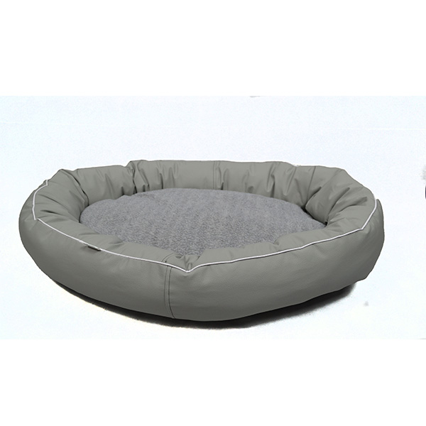 Cama Para Perro Grande Premium Gris Lunics Pets