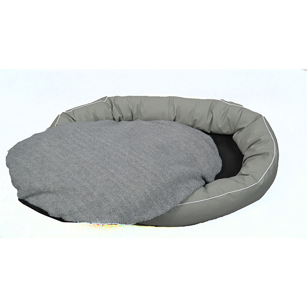 Cama para perro grande premium gris Lunics Pets