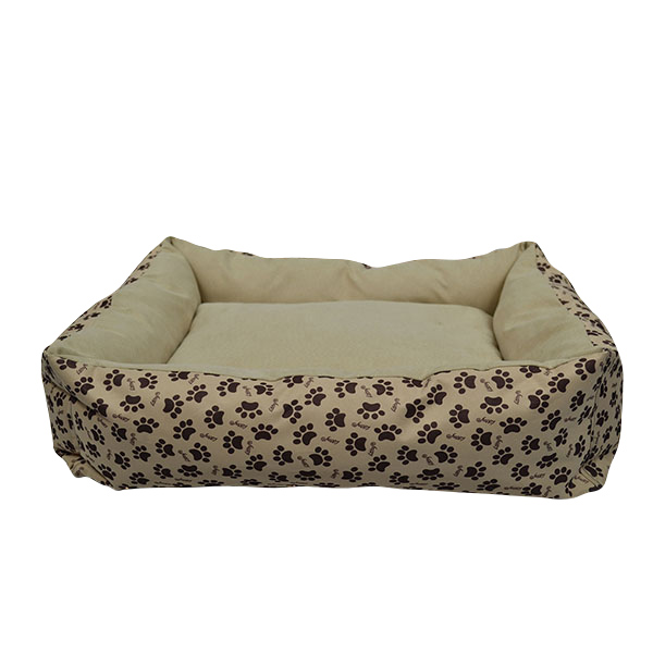 Cama Para Perro Mediana Con Almohadilla Beige Lunics Pets