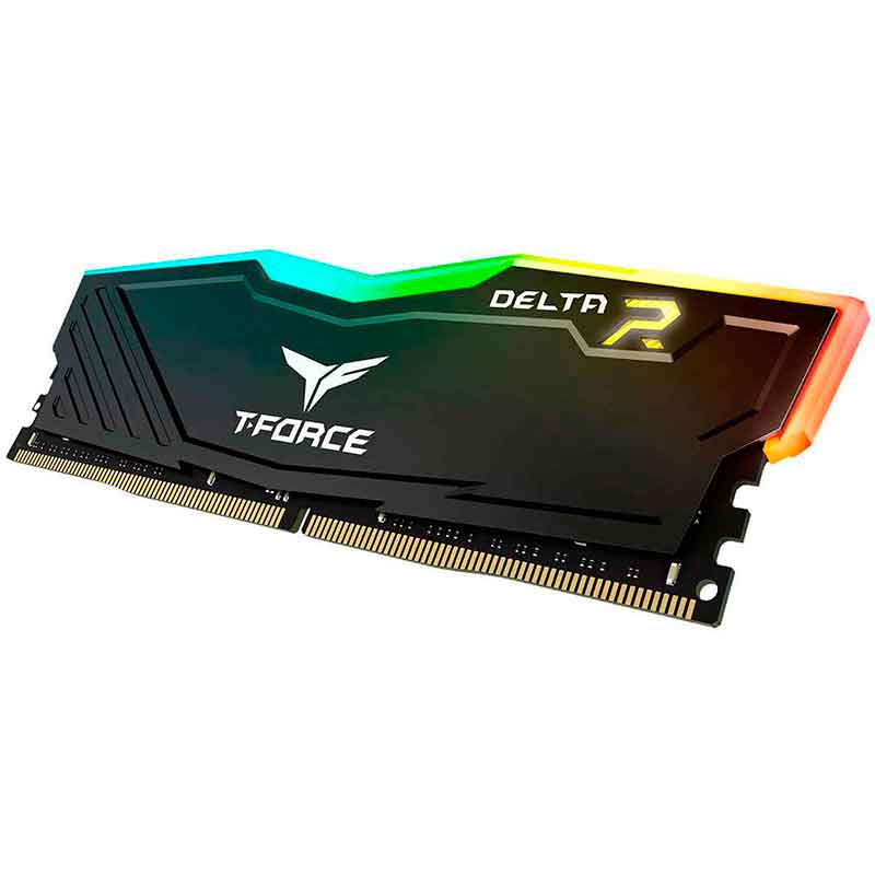 Memoria RAM DDR4 16GB 3000MHz TEAMGROUP T-Force Delta RGB 2X8GB Negra TF3D416G3000HC16CDC01 