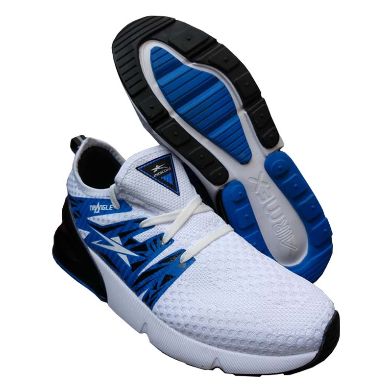 Tenis Deportivo Runing Escord Negro/blanco Hombre Caballero