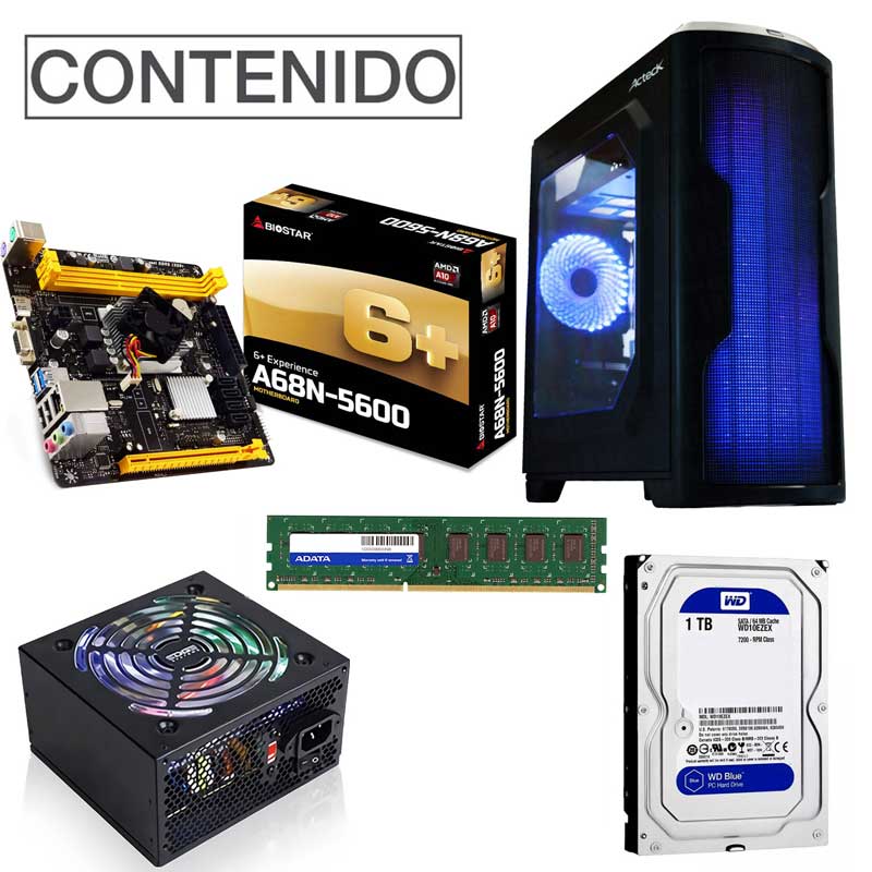 Pc Gamer Xtreme Amd A10 Fx 8800E Ram 4GB Disco 1Tb Radeon R7 