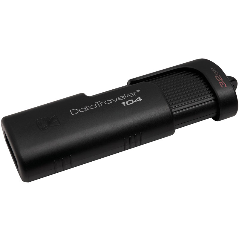 Memoria Usb 32gb Kingston Dt104/32gb Data Traveler Negro