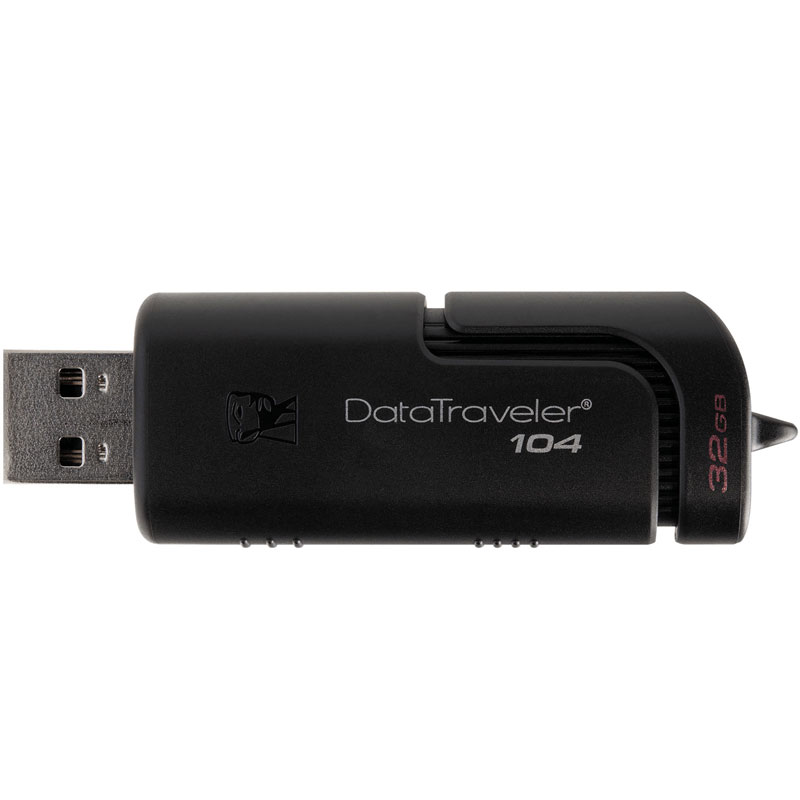 Memoria Usb 32gb Kingston Dt104/32gb Data Traveler Negro