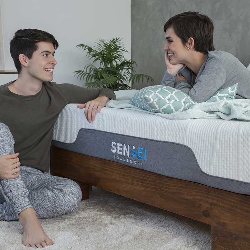 Colchón De Memory Foam Matrimonial Sensei, Empacado Al Vacío Y Entregado En Caja